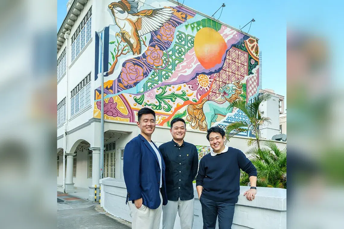 Delta Law Corporation partners (from left) Cephas Yee, Sean Lee and Joshua Tan were in the same cohort at Singapore Management University’s School of Law.