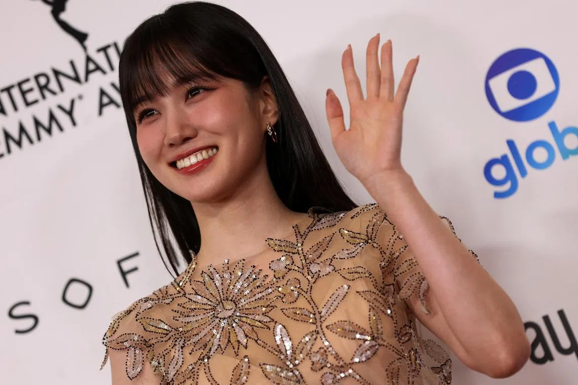 Park Eun-bin attends the 51st International Emmy Awards in New York City, New York, U.S., November 20, 2023. REUTERS/Mike Segar

