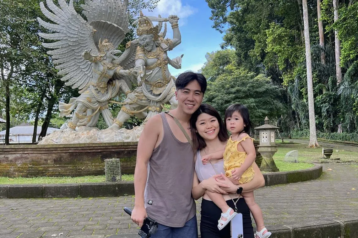 Mr Gabriel Wong and his family stayed in Bali for a month as a trial run for their work from anywhere plan. They intend to run their digital marketing agency from the popular tourist island. 




