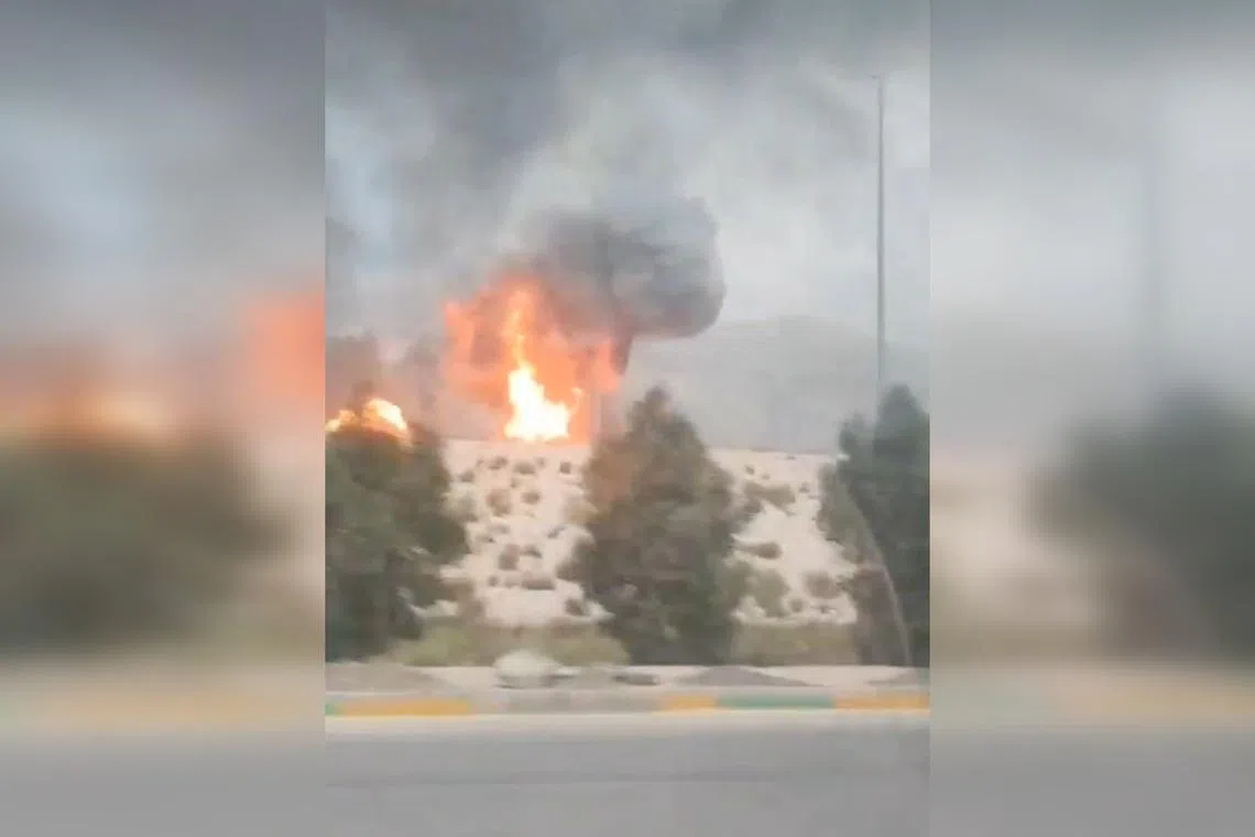 Smoke and flames rising from Iran's South Pars gas field on March 18. Israel has not publicly acknowledged responsibility for the South Pars attack.
