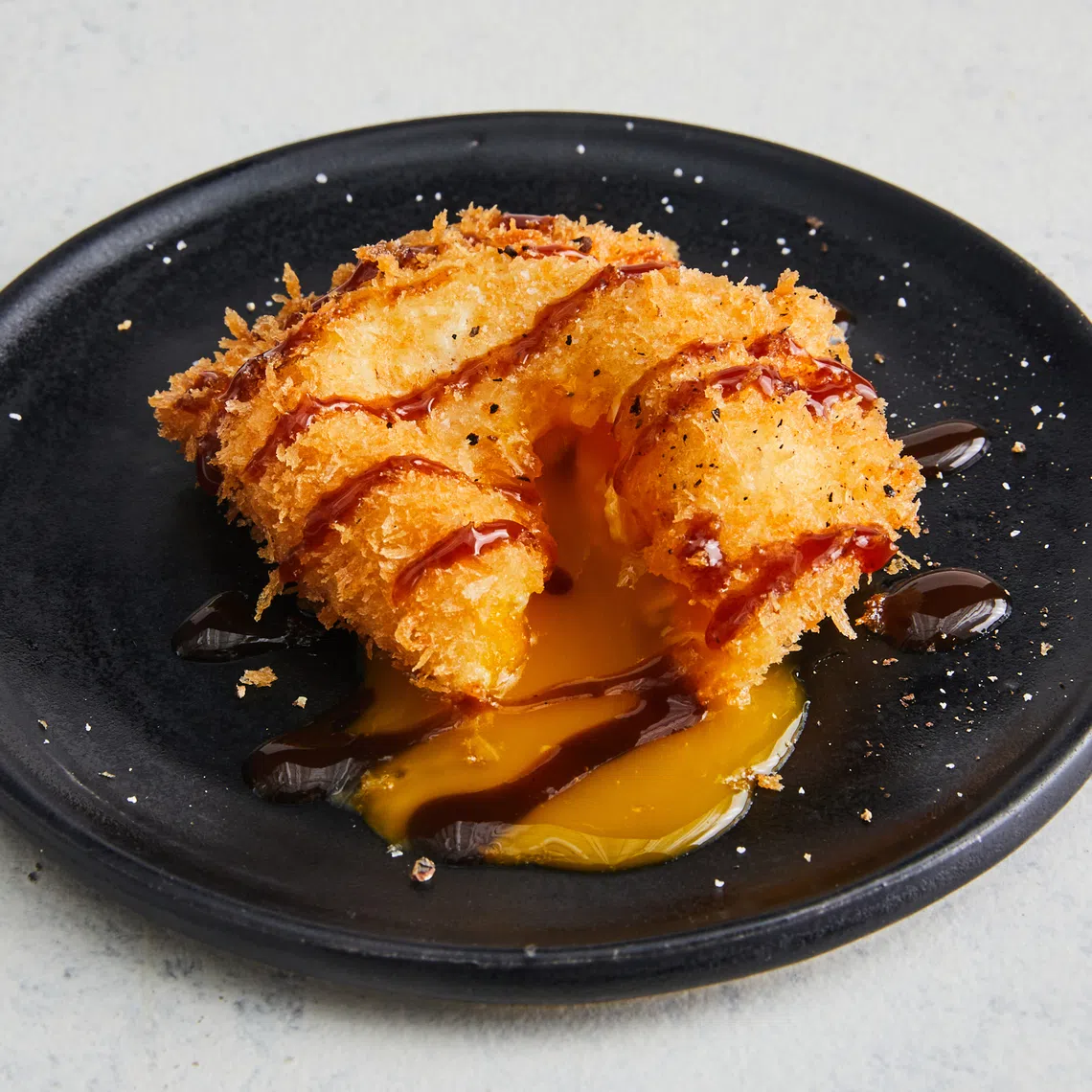 The dish requires a delicate touch that will not break the yolk.