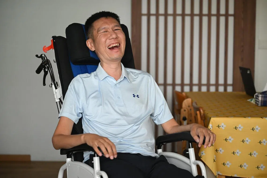 Mr Toh Kok Peng was diagnosed with ALS (amyotrophic lateral sclerosis), formerly known as Lou Gehrig’s disease, at the age of 36.