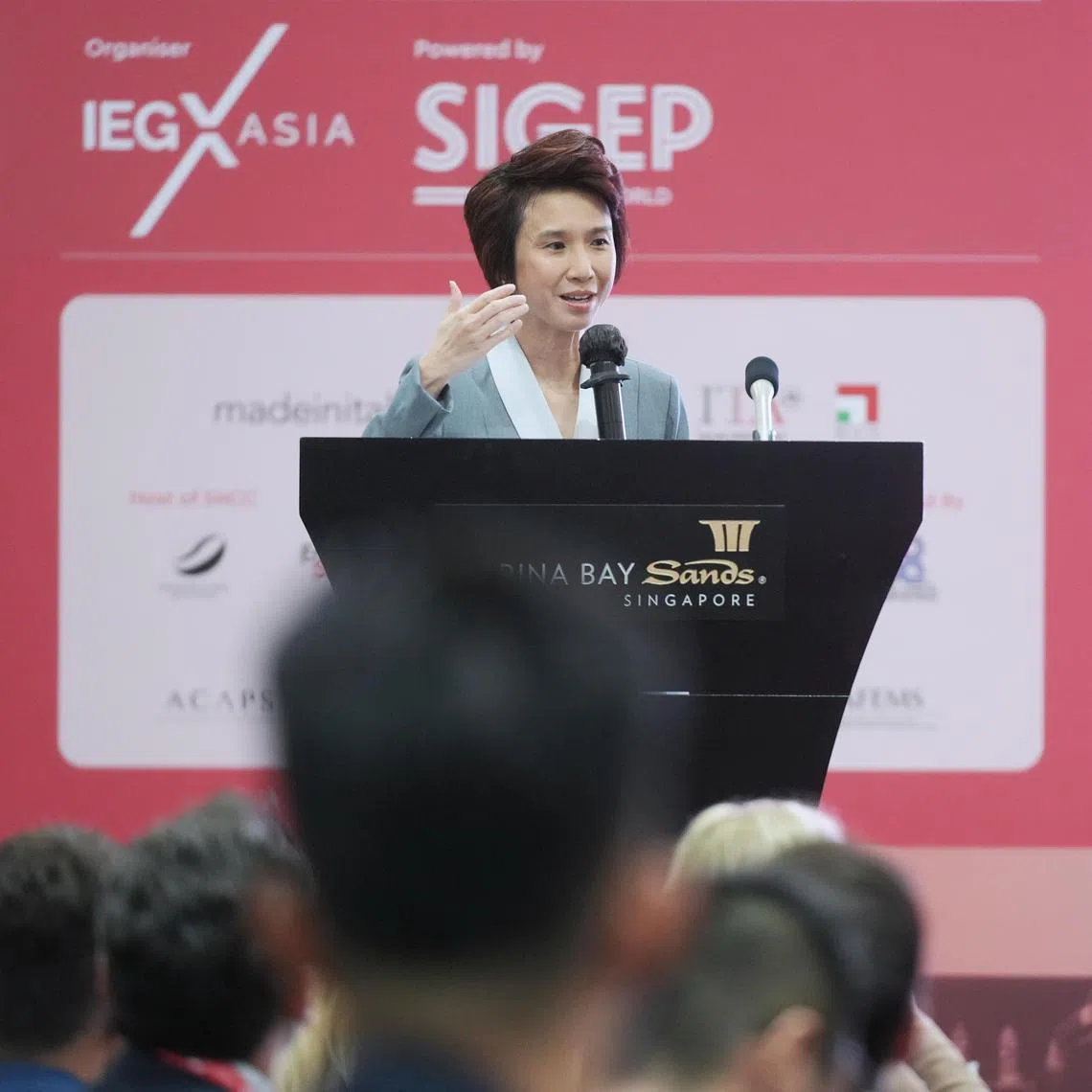 CMG20240626-ChiaTY01/谢智扬/卢慧菁/SIGEP Asia 2024 and Restaurant Asia 2024: Official Opening Ceremony.［Marina Bay Sands Sands Expo & Convention Centre Halls D, E & F, Basement 2 10 Bayfront Avenue Singapore 018956］