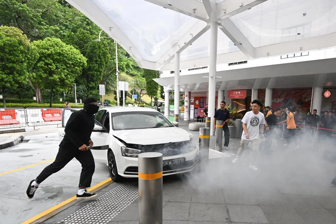 Anti-terror drills strengthen community bonds, more community partners should join scheme: Sim Ann