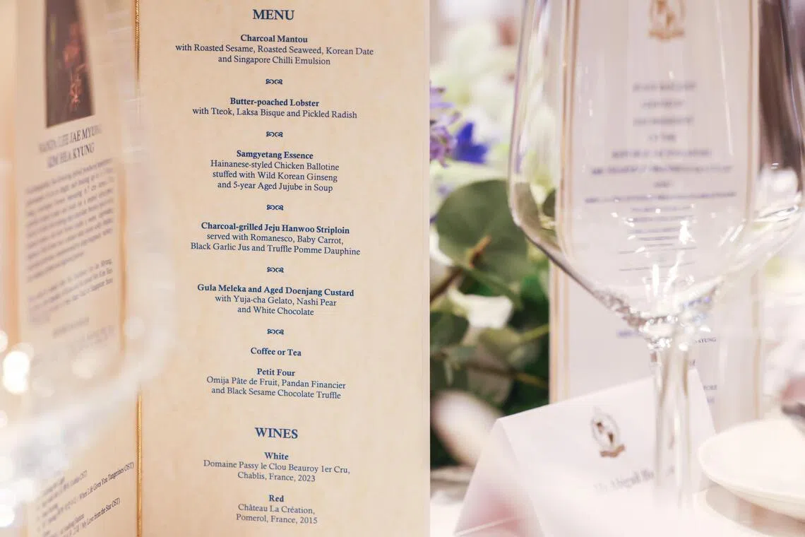 State banquet showcases “deep flavours” of South Korean-Singapore partnership