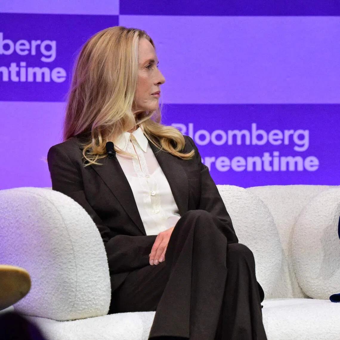 (From left) The Walt Disney Co. President and Chief Creative Officer Dana Walden and Anonymous Content President and CEO Darren Walker at the Bloomberg Screentime 2026 conference on Oct 1.