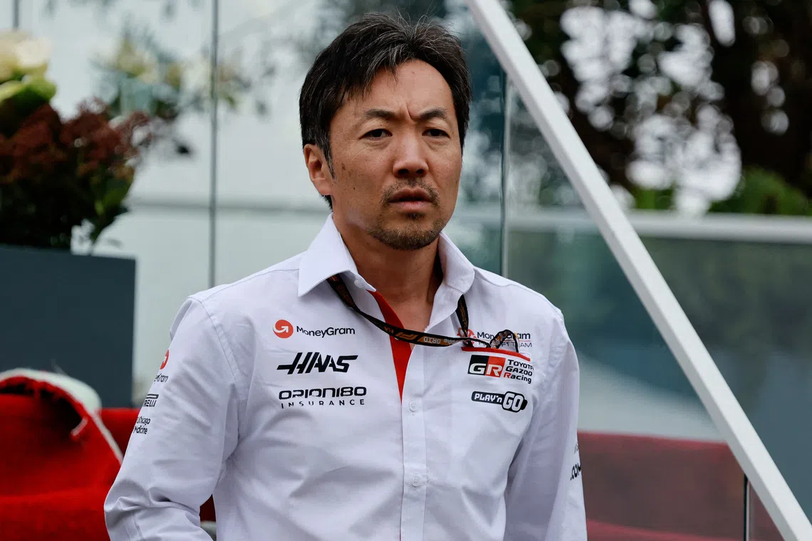 Formula One F1 - Azerbaijan Grand Prix - Baku City Circuit, Baku, Azerbaijan - September 18, 2025 Haas team principal Ayao Komatsu ahead of Azerbaijan Grand Prix REUTERS/Anton Vaganov
