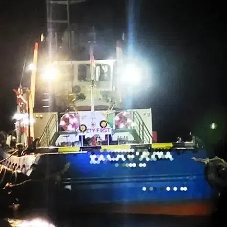 The boat was alleged to have anchored without a permit.