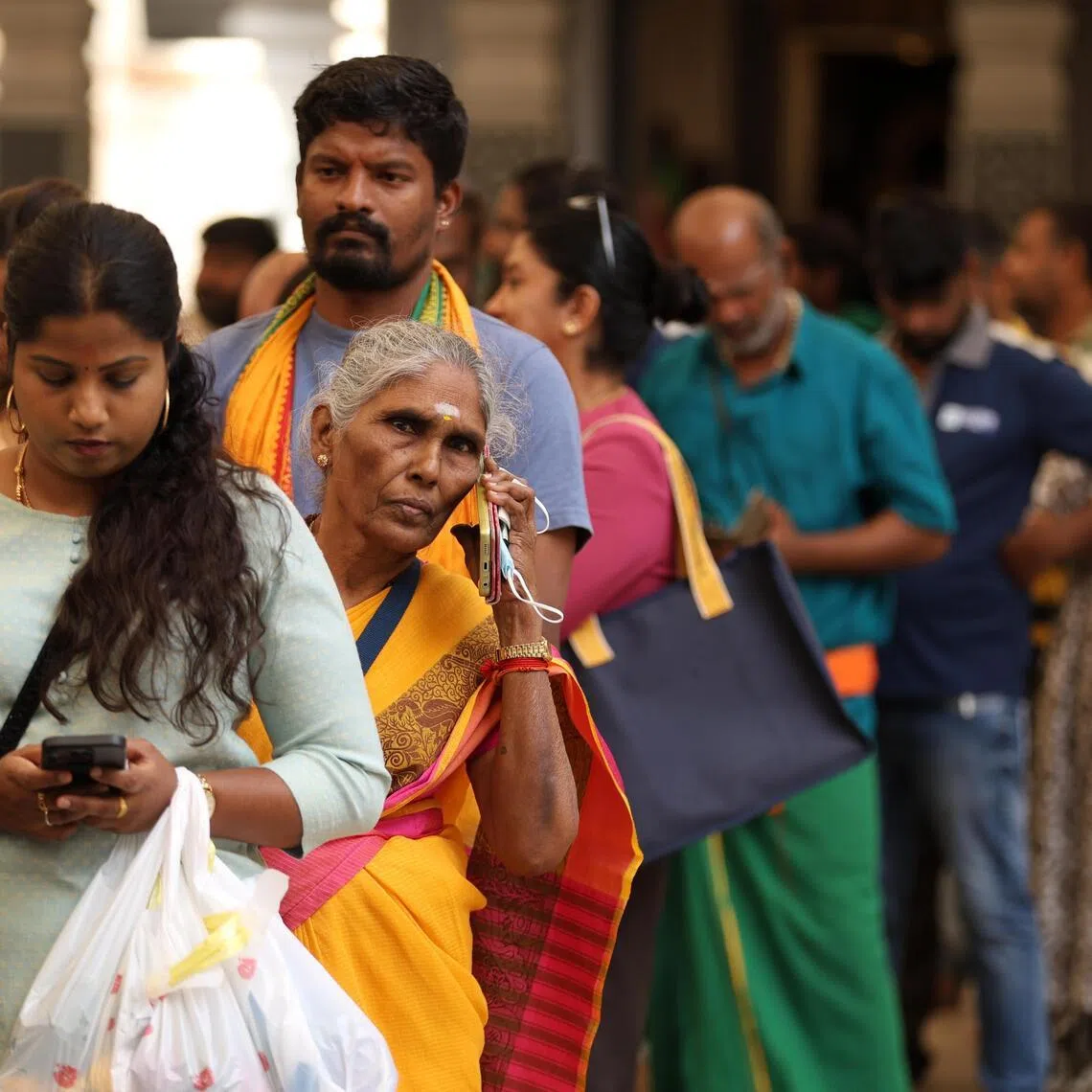 Thaipusam devotees queued at Sri Srinivasa Perumal Temple after additional registration slots were opened.