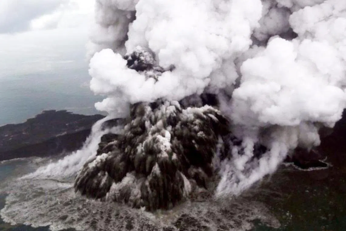 There were no immediate reports of damage or casualties after the eruption.