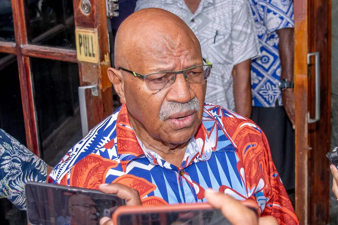 Fiji’s opposition leader Sitiveni Rabuka