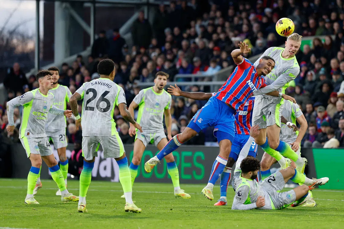 Man City keep pressure on Arsenal with 3-0 win at Palace