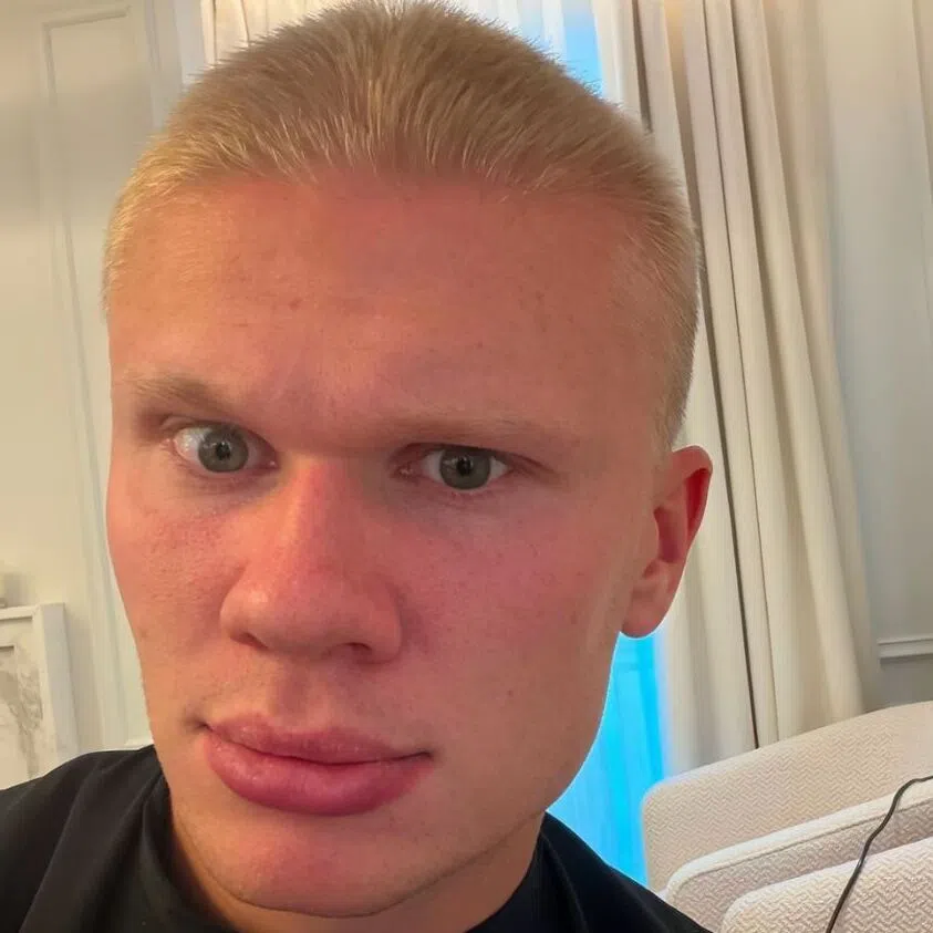 Manchester City striker Erling Haaland’s signature blond mane had helped him attain meme status online.