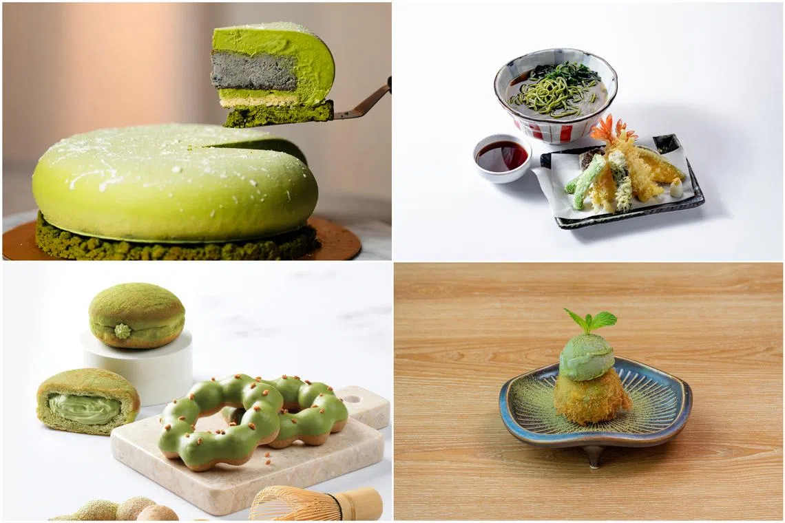 No longer limited to just being consumed as a beverage, matcha powder is liberally lending itself to savoury dishes.
