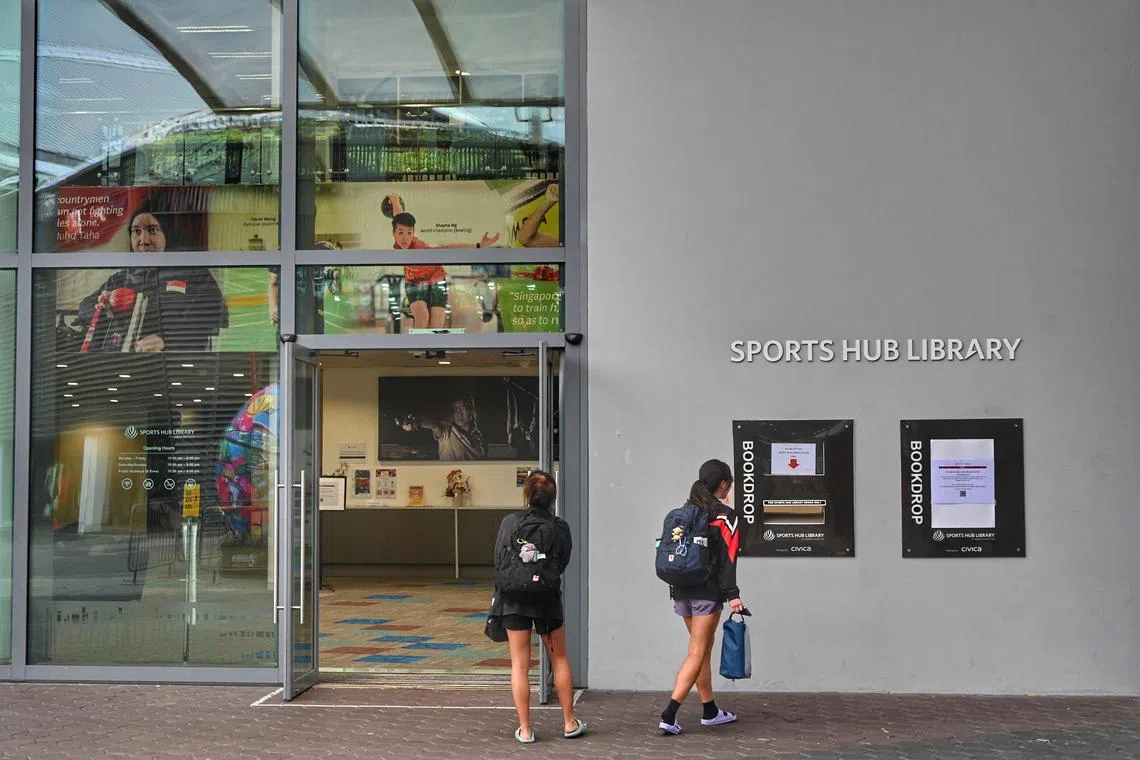 The Sports Hub advised patrons to return all borrowed books to its library by the due date.