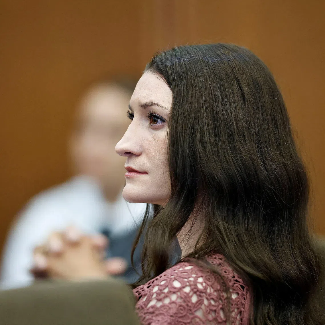 Lindsay Clancy, the Massachusetts woman whose trial on murder charges for killing her three children ended in a mistrial earlier this month, sits during a court appearance in Plymouth, Massachusetts, US, September 29, 2026. Greg Derr/Pool via REUTERS
