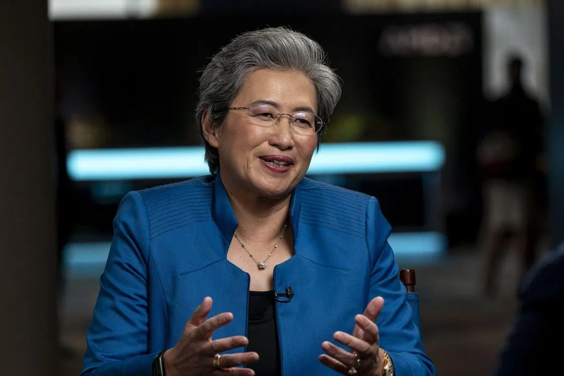 AMD CEO Lisa Su said the market for AI chips is set to explode to more than US$400 billion.