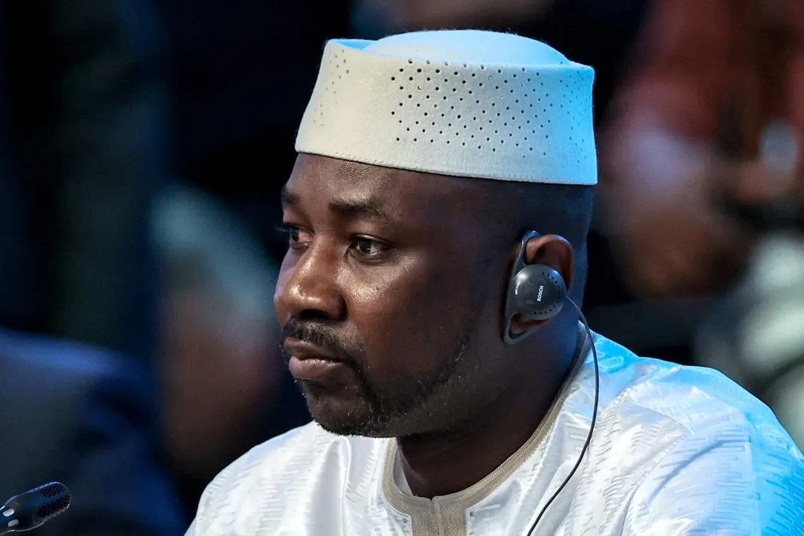 FILE PHOTO: Mali interim President Assimi Goita attends a session of the Russia-Africa summit in Saint Petersburg, Russia, July 28, 2023.  Mikhail Tereshchenko/TASS Host Photo Agency via REUTERS/File Photo