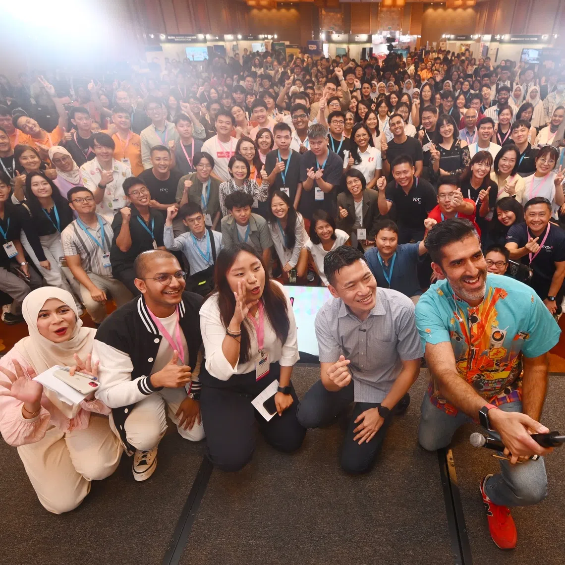Acting Minister for Culture, Community and Youth David Neo (second from right) at the SG Youth Forum on Sept 6.