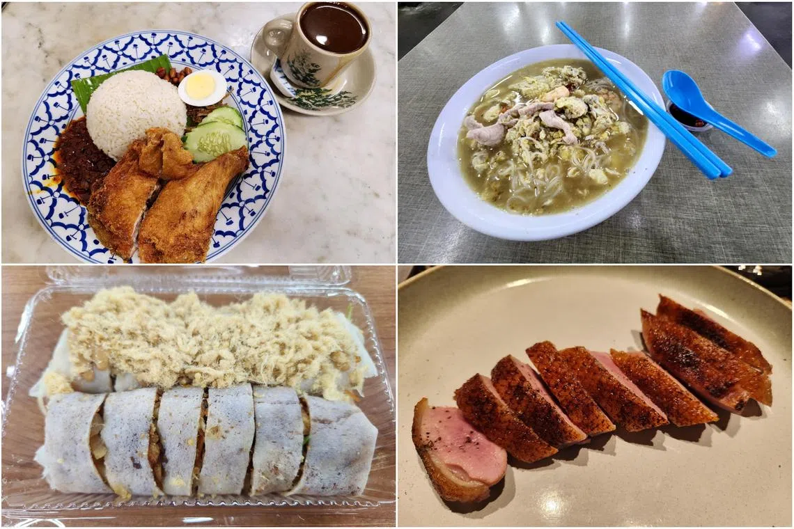 The recommendations that celebrate food that is more substance than style in KL - Capitol Cafe's Nasi Lemak, noodles and popiah from ICC Pudu's hawker stall, and Bar.Kar's aged mountain duck dish.