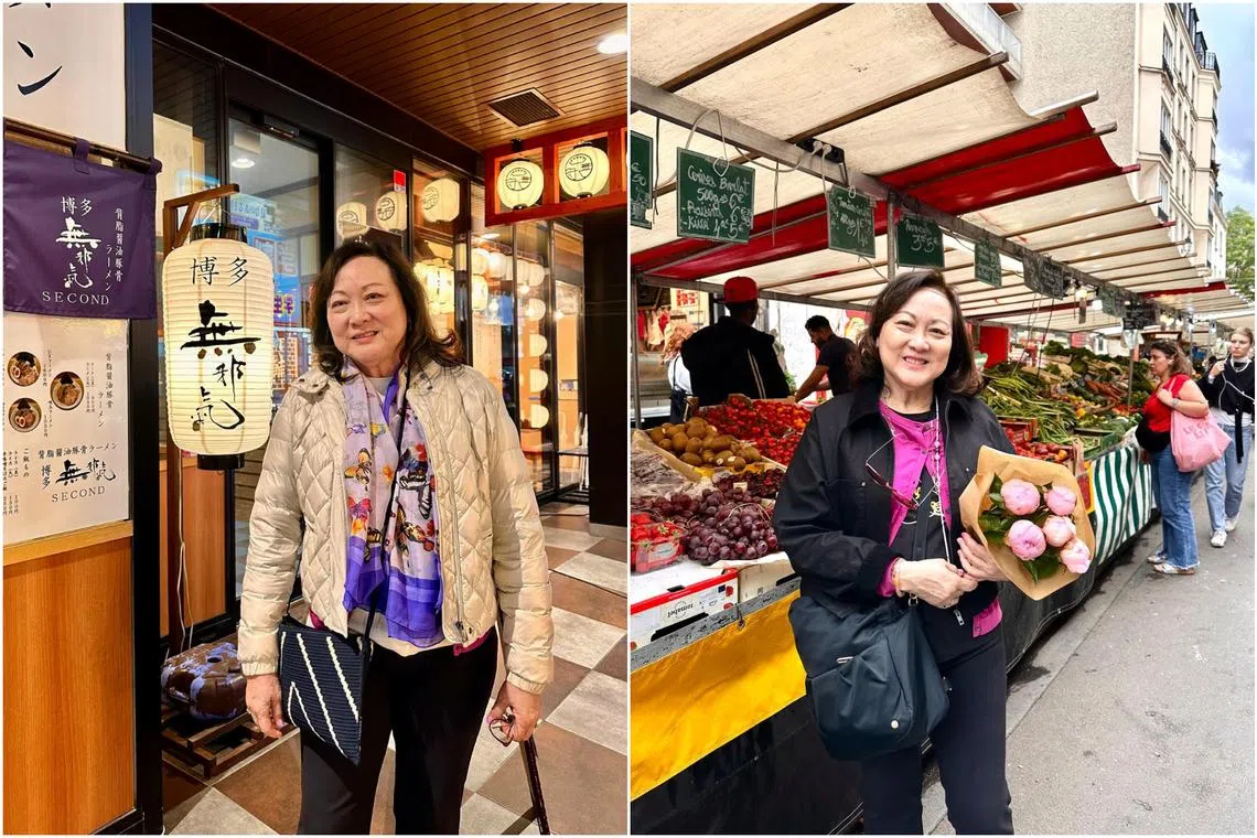 Cultural Medallion winner and violinist Lynnette Seah’s perfect weekend involves travelling to Fukuoka (left) for authentic Japanese cuisine and pottery shopping. Paris (right) is another favourite place to visit.