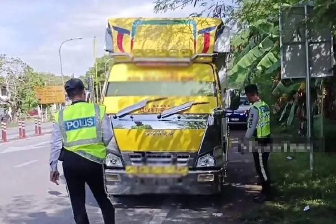 A lorry driver in Malaysia has been detained by the police for allegedly posting a TikTok video defaming the force.