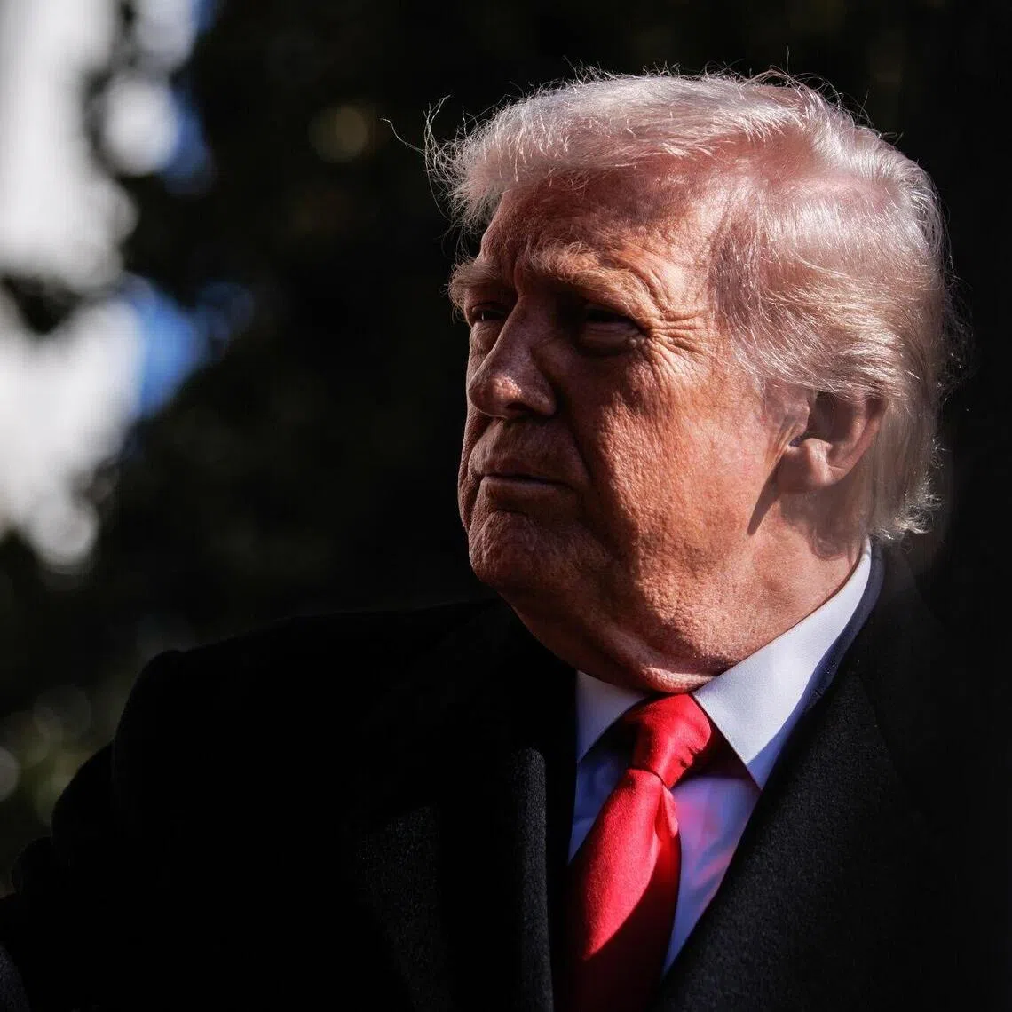 US President Donald Trump speaking to reporters at the White House in Washington DC on Feb 13, 2026.