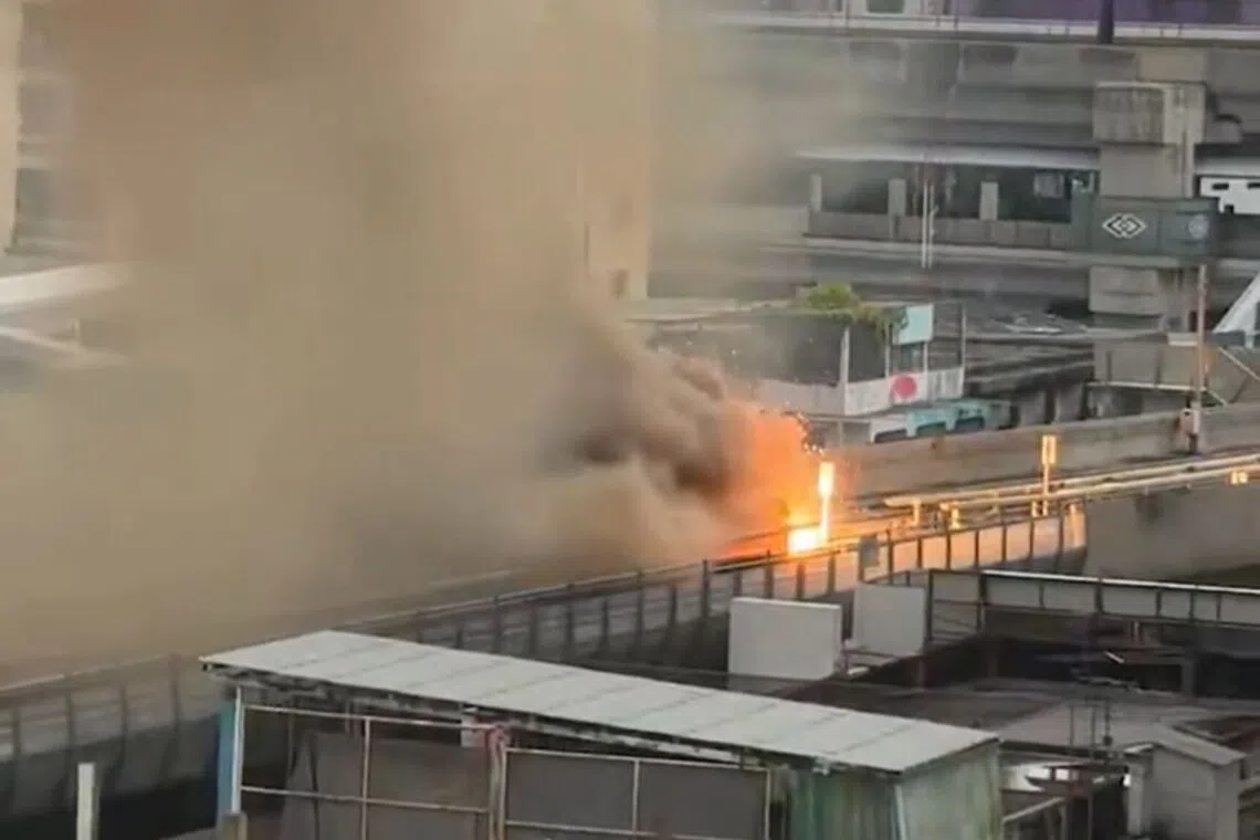 Bangkok MRT track fire prompts evacuation from station building, causes 60-minute delay