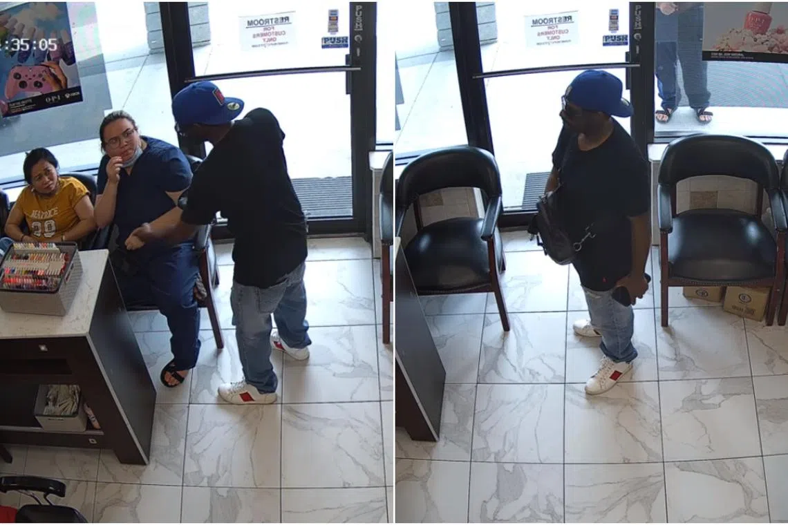 Some netizens took a jab at the video footage, with some saying that the suspect failed miserably at his robbery attempt.