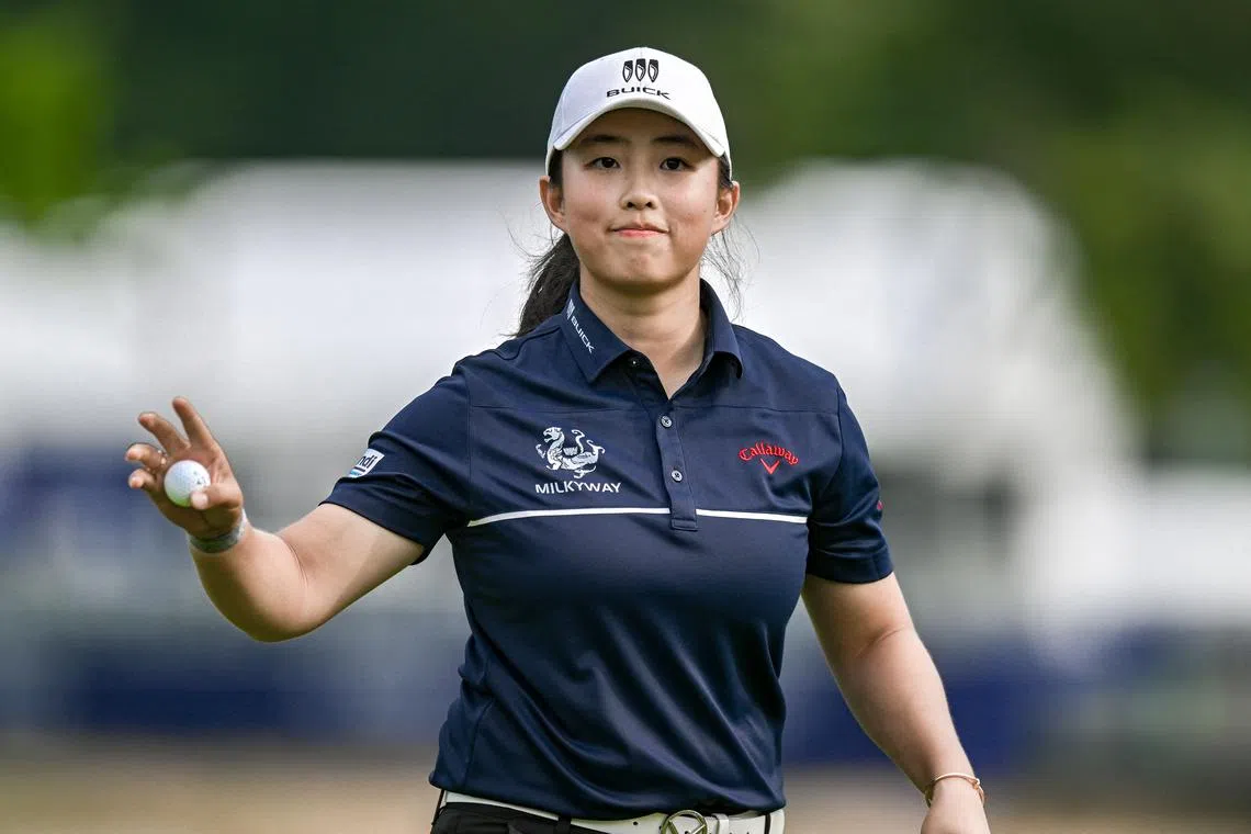Yin Ruoning was the second female Chinese golfer to win a Major at the Women’s PGA Championship.