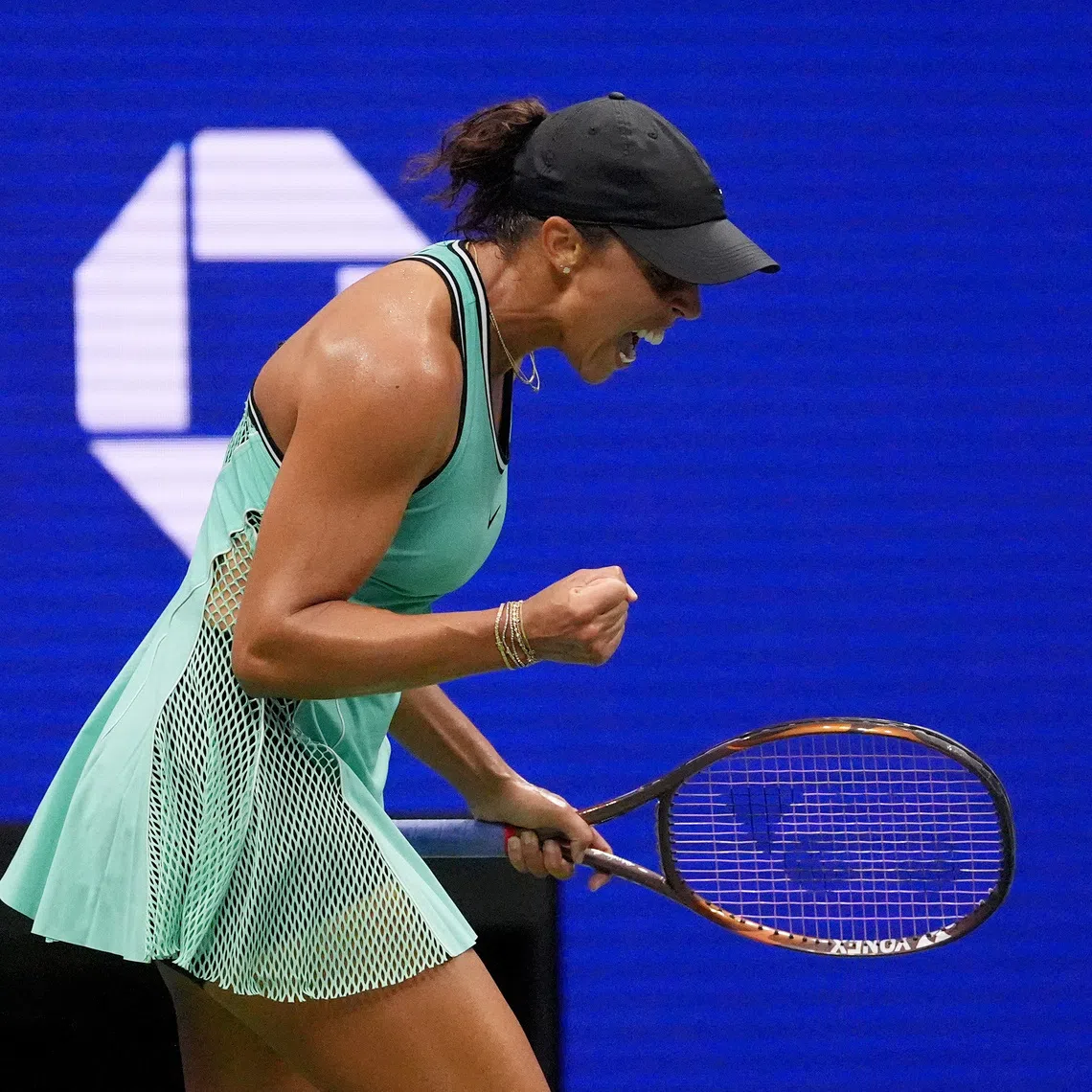 Tennis - U.S. Open - Flushing Meadows, New York, United States - September 1, 2026 Madison Keys of the U.S. celebrates winning her first round match against Russia's Alina Korneeva IMAGN IMAGES via Reuters/Robert Deutsch