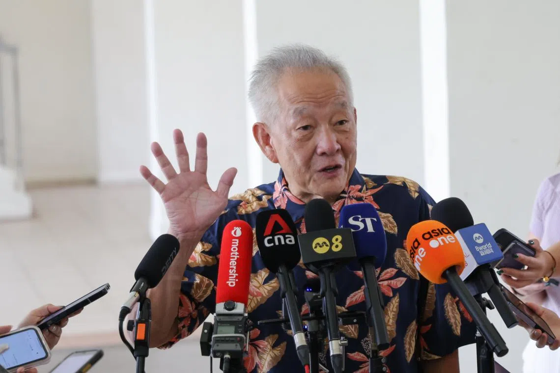 Mr Ng Kok Song said it is “unsatisfactory” to have a former finance minister running for president, because it will become a “oneself check oneself system”.