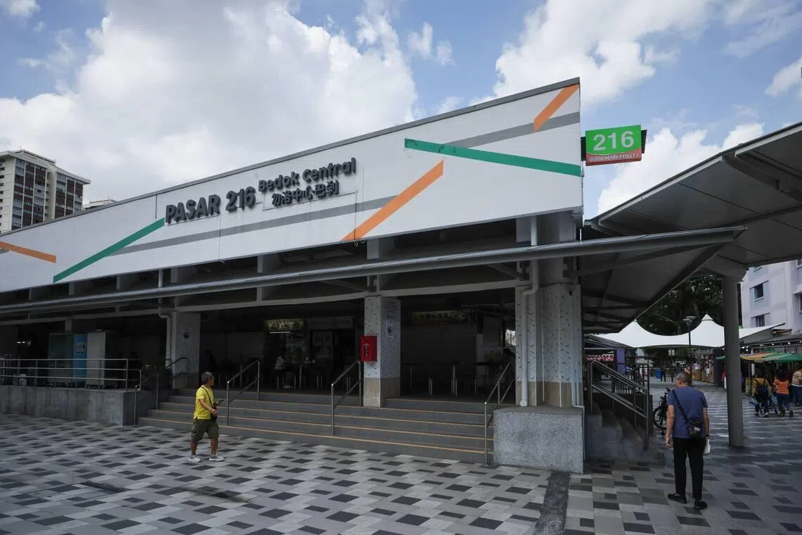 Block 216 Bedok Food Centre & Market is one of the new TB clusters discovered in Bedok Central.