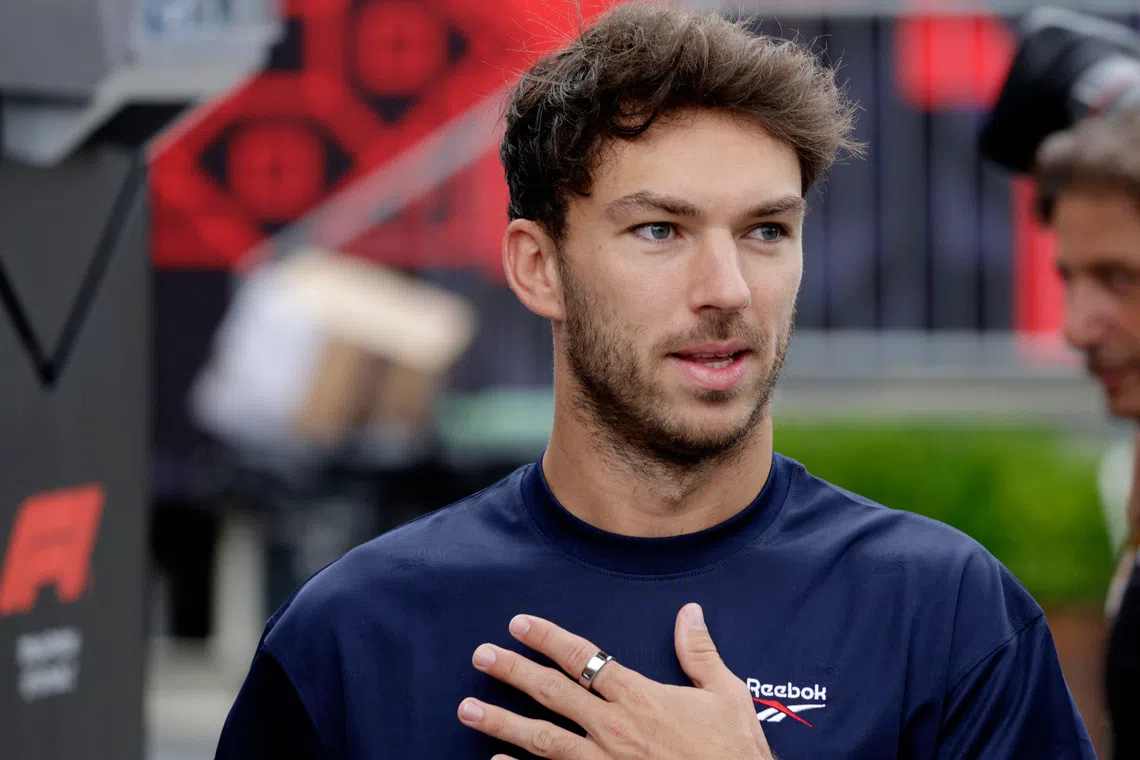 Formula One F1 - Azerbaijan Grand Prix - Baku City Circuit, Baku, Azerbaijan - September 18, 2025 Alpine's Pierre Gasly arrives ahead of Azerbaijan Grand Prix REUTERS/Leonhard Foeger