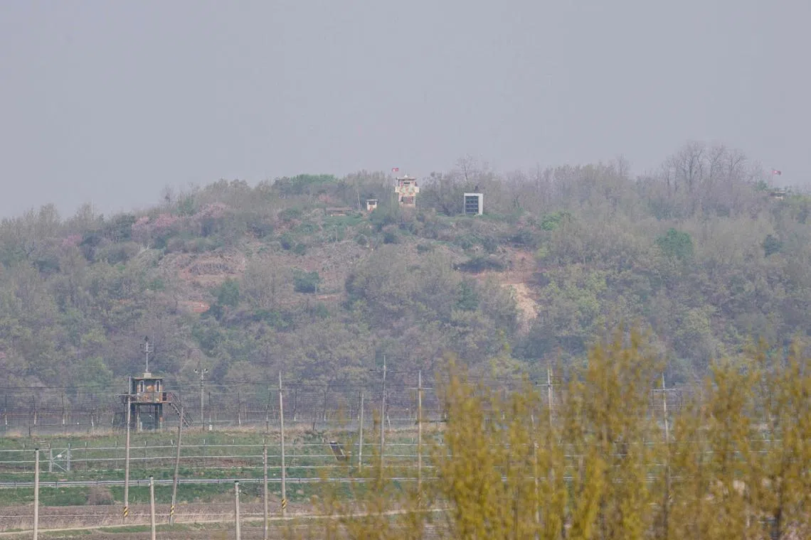 South Korea's Joint Chiefs of Staff said North Korean loudspeaker broadcasts were not heard on June 12.