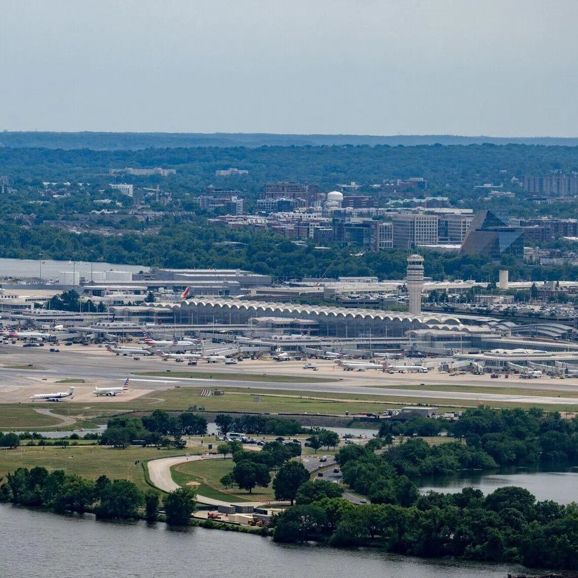Ronald Reagan Washington National Airport, located in Virginia close to downtown Washington, D.C., will also close for several hours on July 3 for rehearsals. 