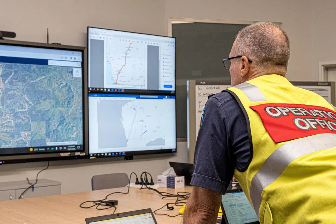 A member of the Incident Management Team coordinates the search for a radioactive capsule that was lost in transit by a contractor hired by Rio Tinto.