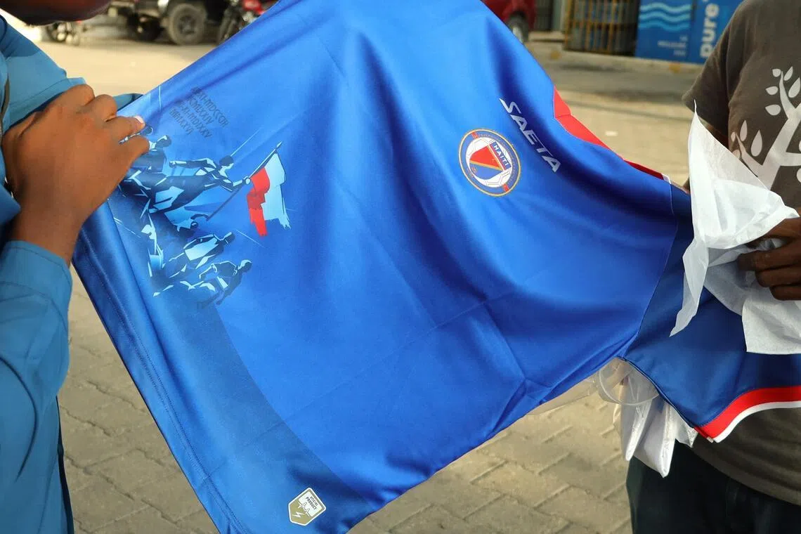 Colombian sportswear manufacturer Saeta said it changed the design of the Haiti's jersey after FIFA objected to certain visual elements on the uniform.