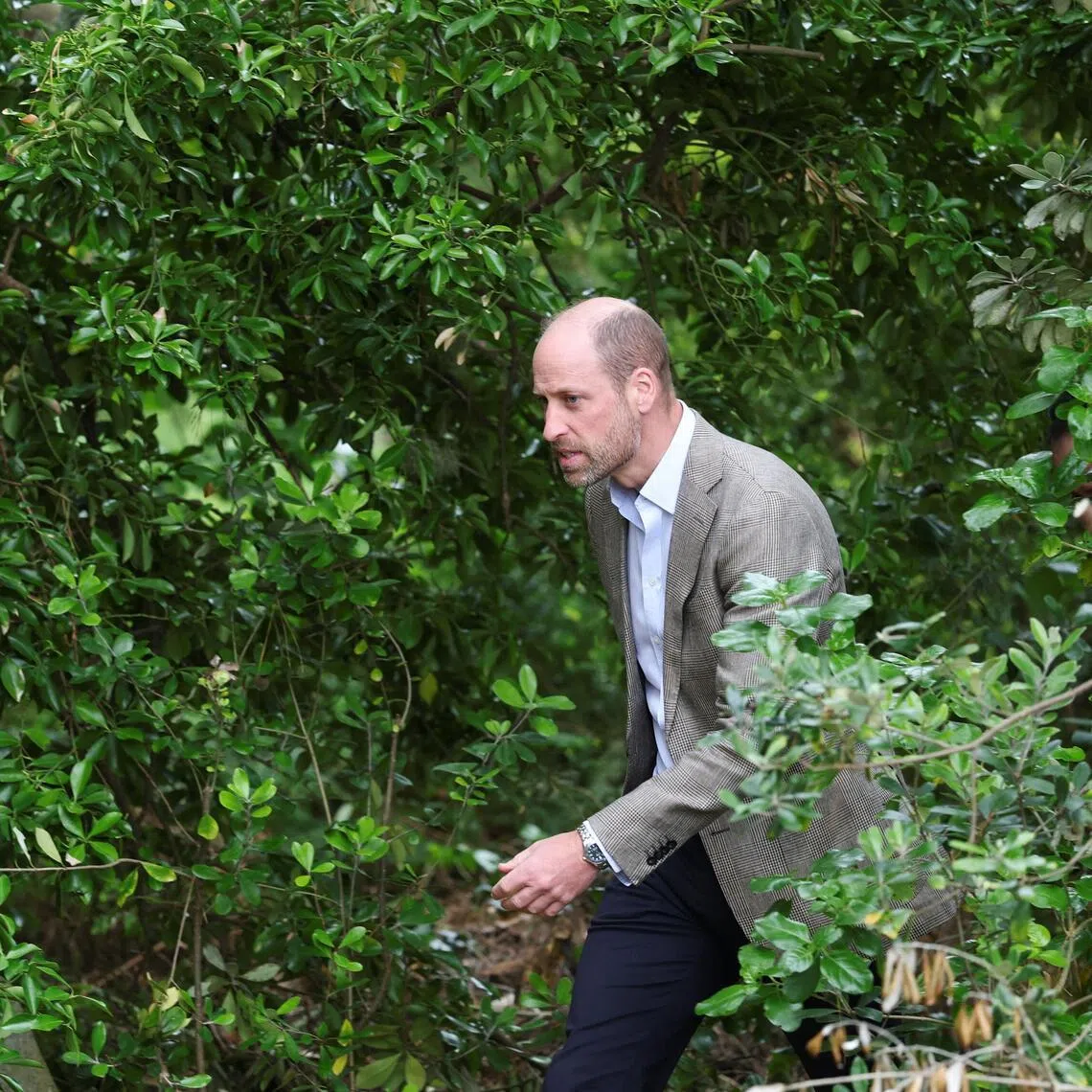 Britain's Prince William spoke about parenting, including the school run for his children which he said “can be” chaotic.