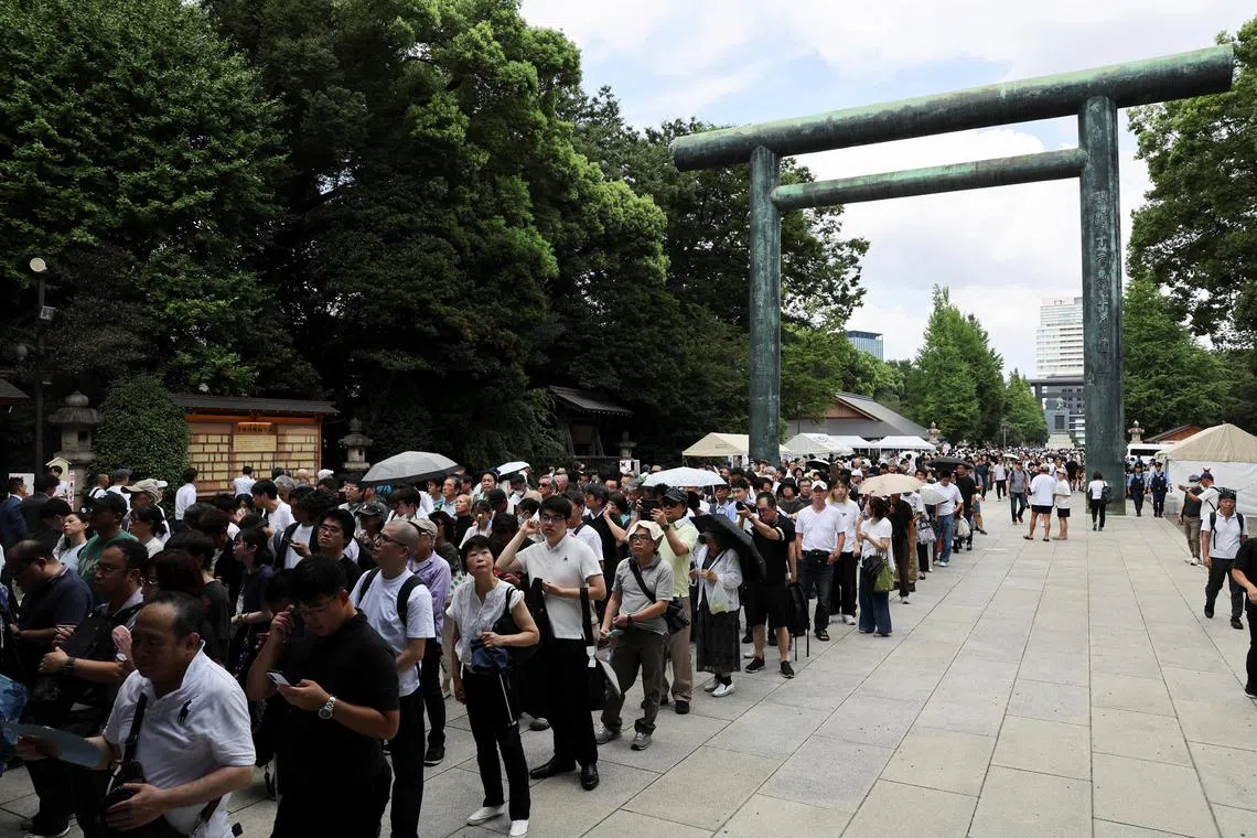 Yasukuni shrine is seen by other Asian nations as a symbol of Japan's wartime aggression.