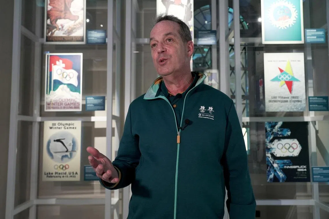 Milano Cortina 2026 Winter Olympics - Milan, Italy - February 14, 2026 CEO of Olympic official hospitality provider On Location, Paul Caine, during an interview at Clubhouse 26 in Milan REUTERS/Irene Wang