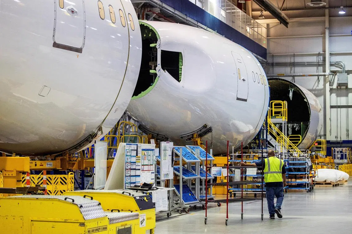 Twelve of the 60 undelivered 787s in Boeing’s inventory are meant for Chinese operators.