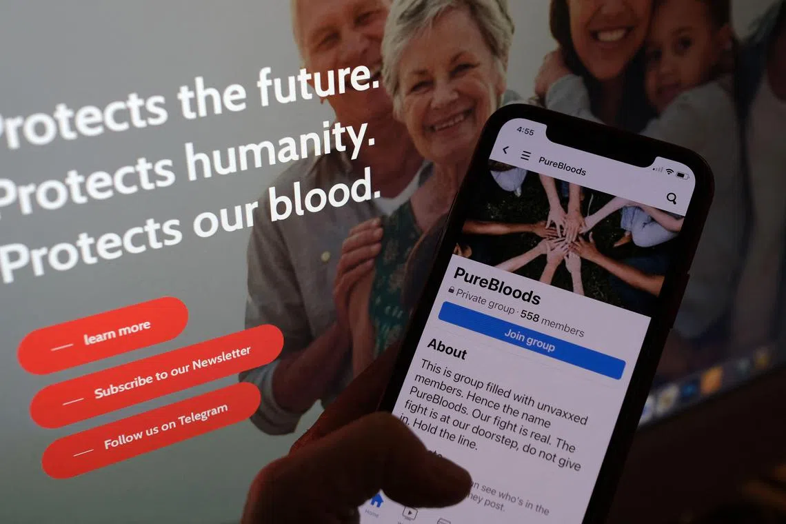 These vaccine sceptics promote violence against doctors administering Covid-19 jabs alongside false claims of mass vaccinated deaths.