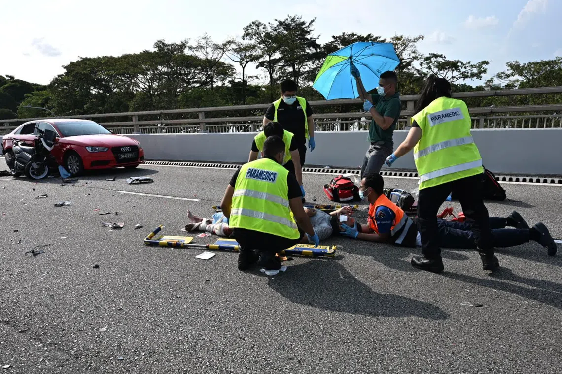 The police were alerted to the accident at the viaduct of Bartley Road East towards Bartley Road at 8.50am. 