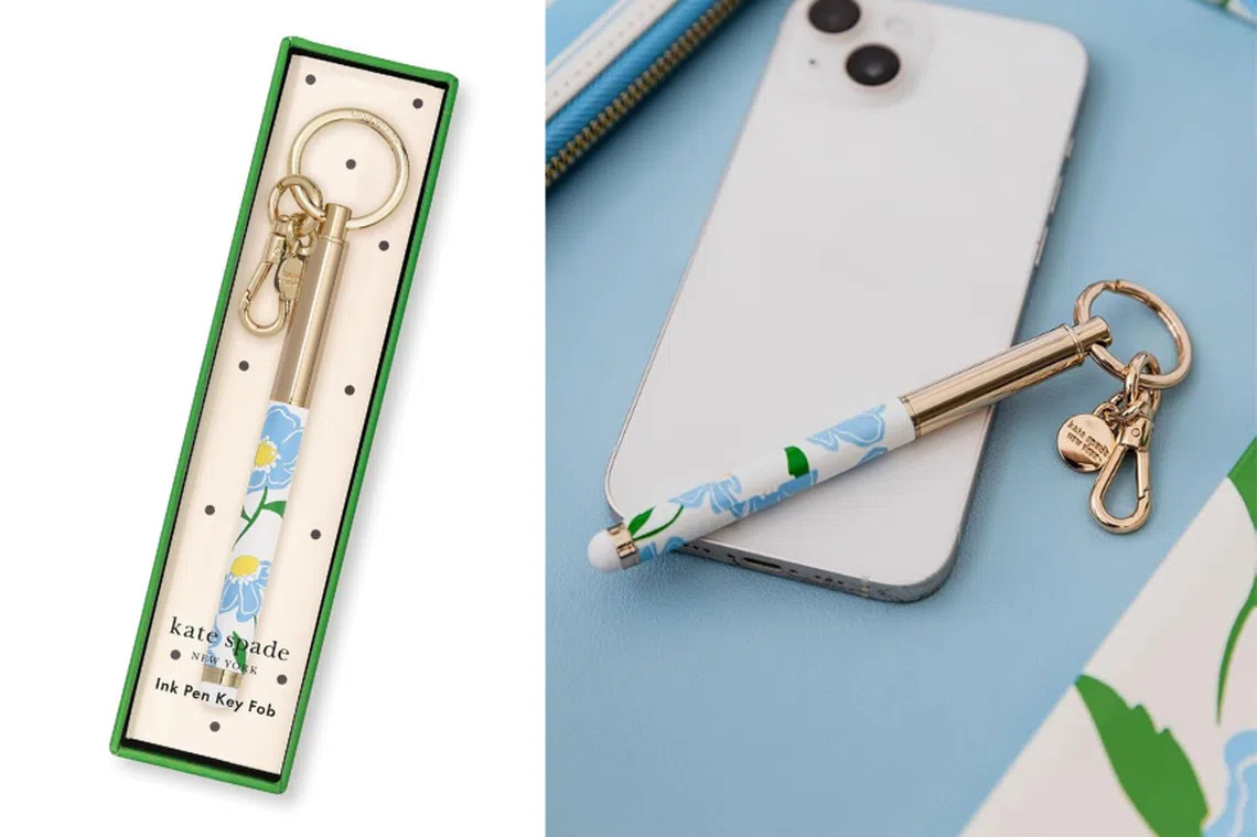 Kate Spade New York Metal Ink Pen Key Fob
