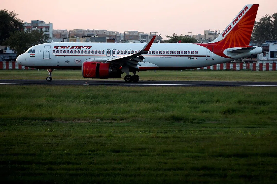 A file photo of an Air India passenger plane. India’s aviation regulator issued a notice to Air India officials for failing to comply with norms of handling unruly passengers following a mid-air peeing incident on one of its flights last November.