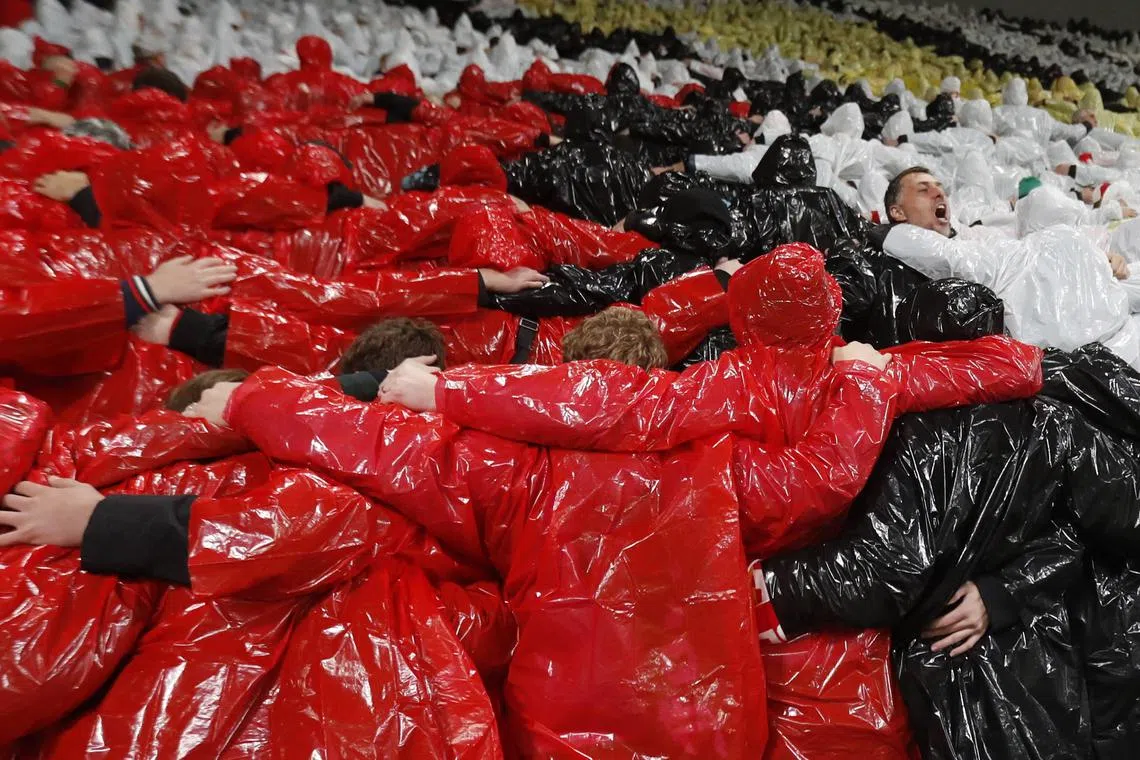 Soccer Football - Europa Conference League - Group G - Slavia Prague v Sivasspor - Fortuna Arena, Prague, Czech Republic - November 3, 2022
Slavia Prague fans REUTERS/David W Cerny