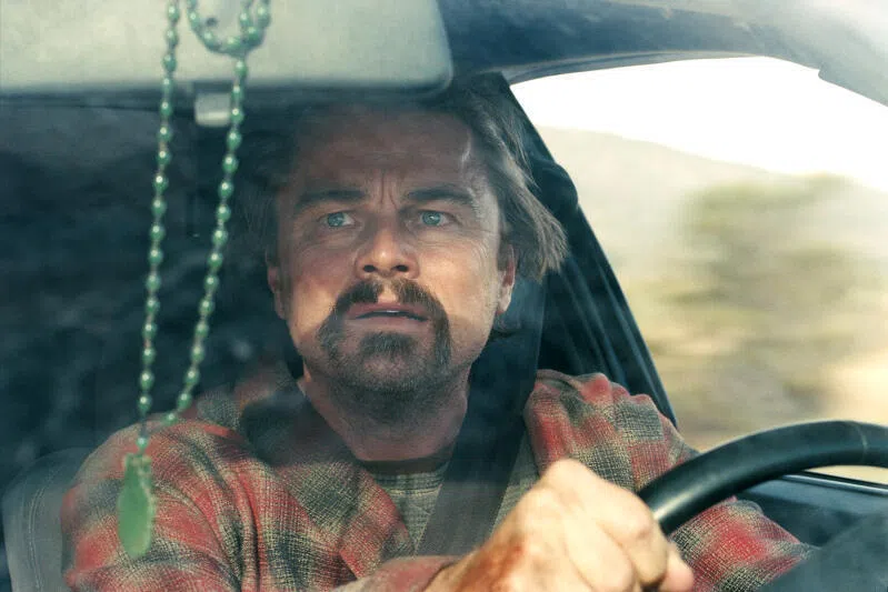 Leonardo DiCaprio as fugitive Bob Ferguson in the drama One Battle After Another. 