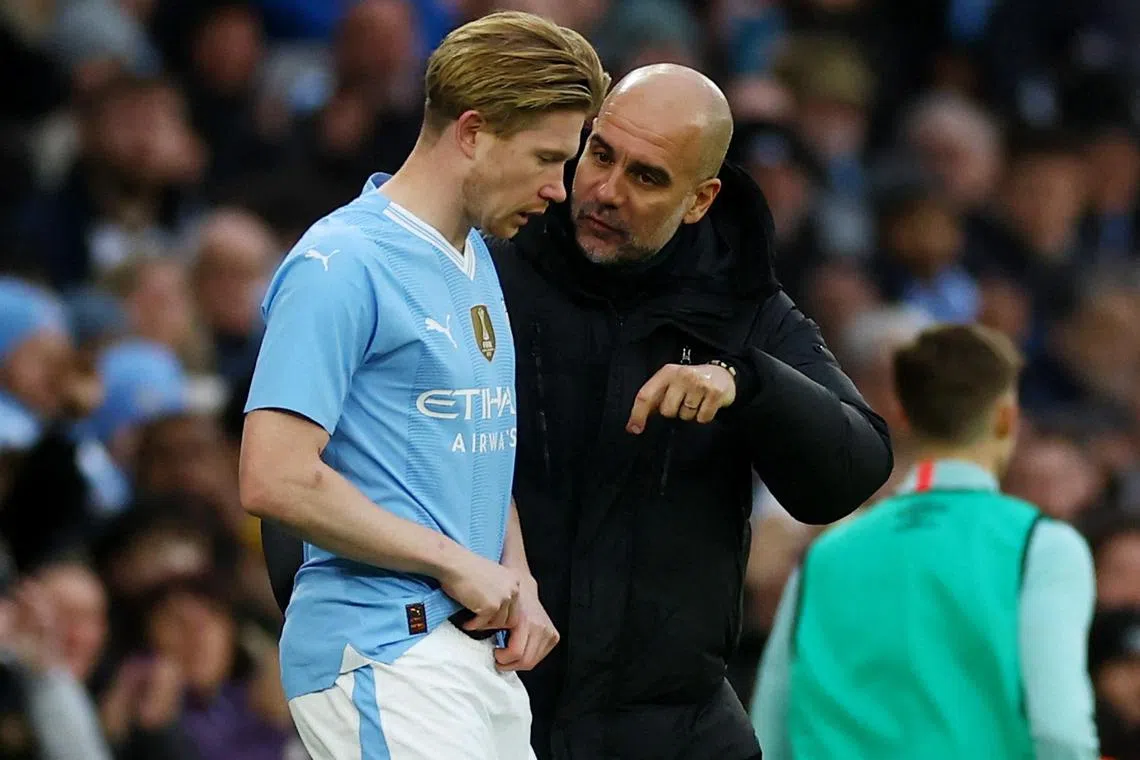 Manchester City manager Pep Guardiola will be happy to have key playmaker Kevin de Bruyne back in the squad following hamstring injury.