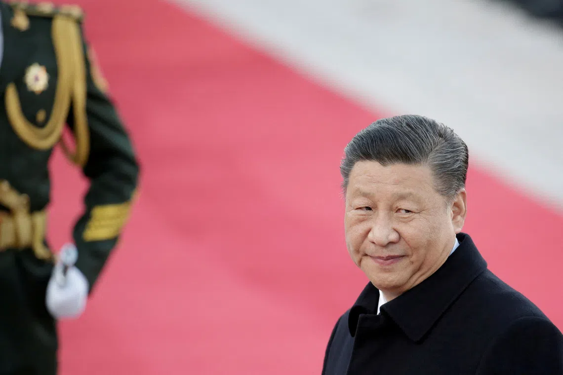 Image 3: FILE PHOTO: Chinese President Xi Jinping attends a welcoming ceremony at the Great Hall of the People in Beijing, China, October 25, 2019. REUTERS/Jason Lee/File Photo